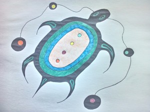 Indian turtle drawing photograph