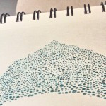 Dotted with colored pencil