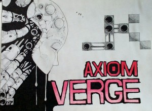 Axiom Verge fan art drawn by Robert Chapman