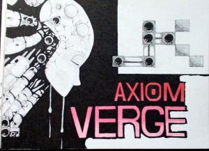 Axiom Verge fan art drawn by Robert Chapman